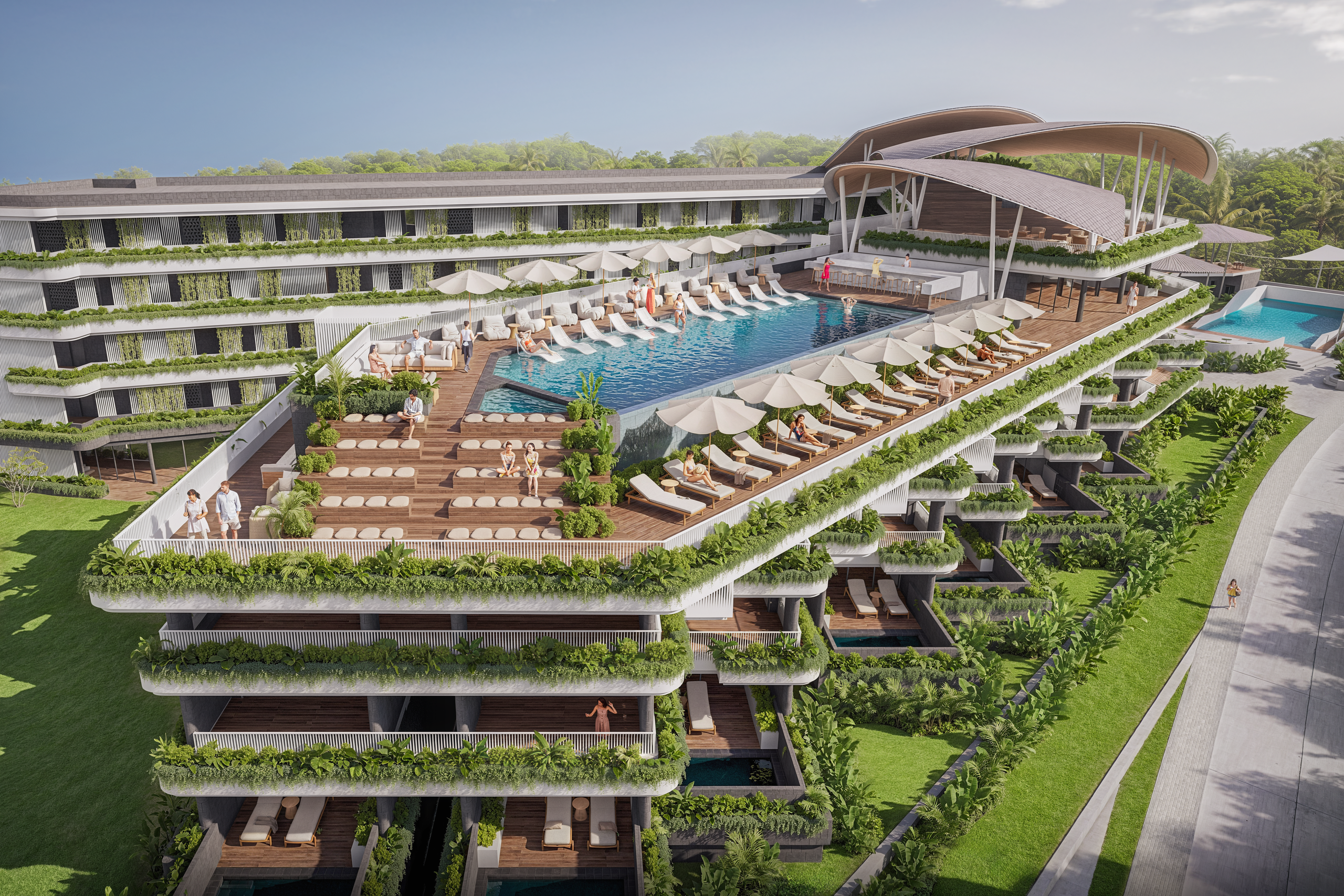 Bali’s First FlowRider Wave + Wellness Resort | 3 Minutes to Black Sand Beach, Jungle Views