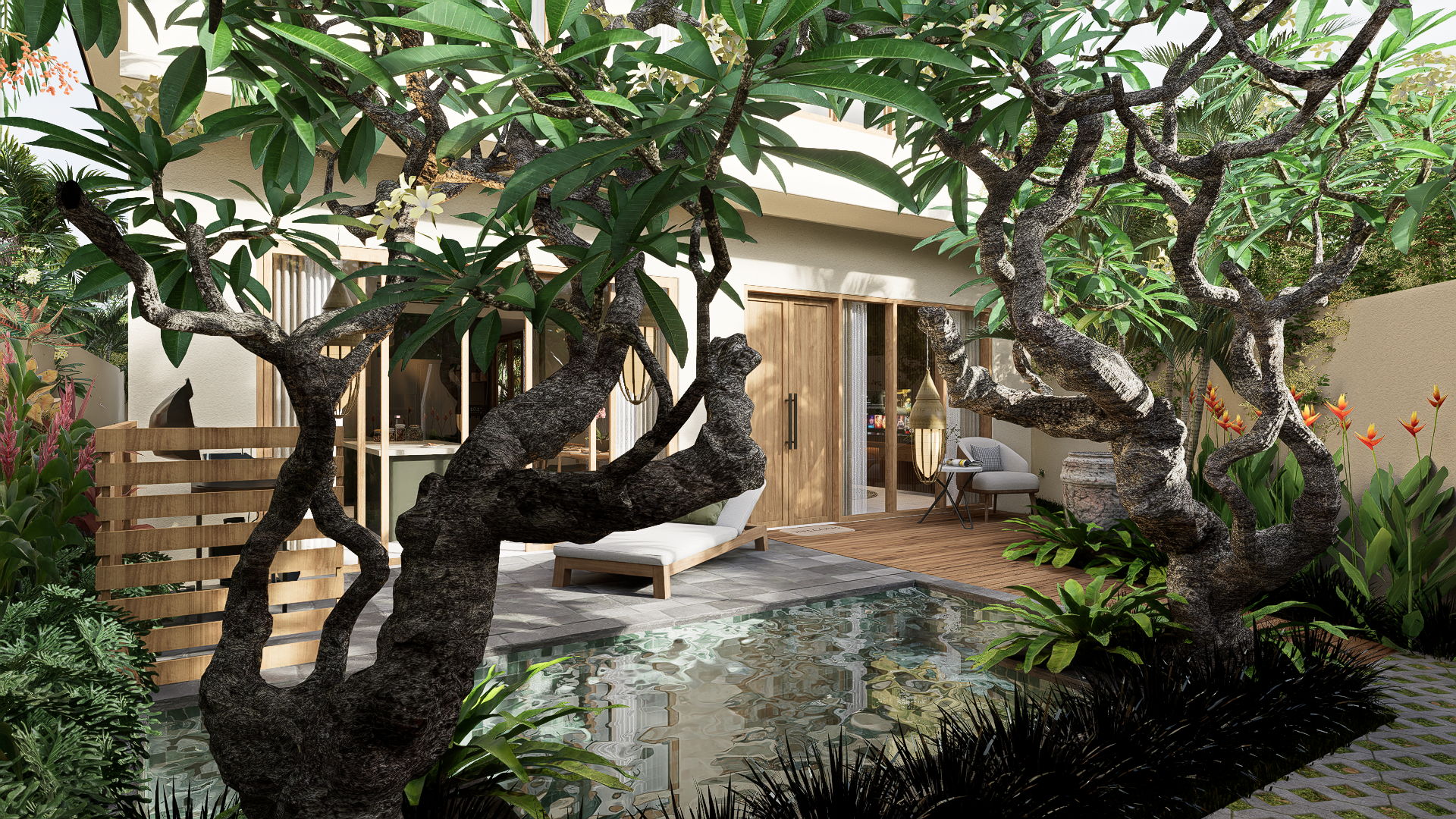 Family Friendly Luxury Tropical Villas in Sanur within 5 min from Beach